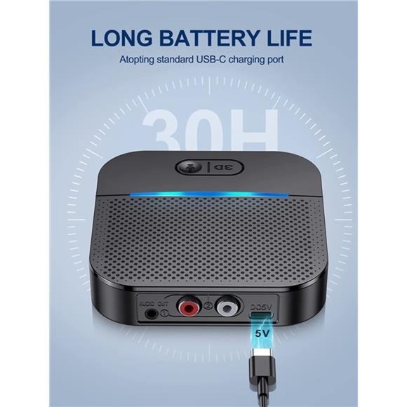 Bluetooth Receiver for Home Stereo/Speakers, Wireless Audio Adapter - Picture 5 of 7